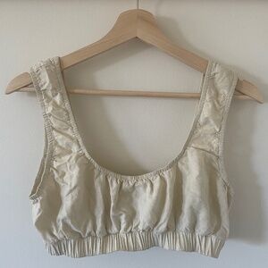 OZMA Sophie Crop - Regen Silk Noil - Medium - Natural